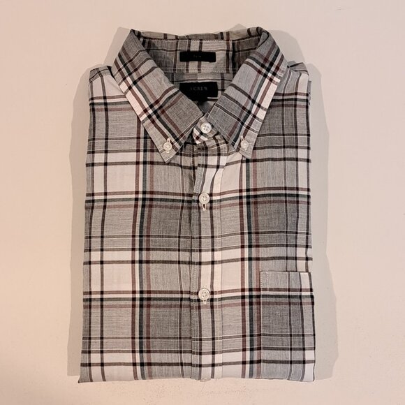 J. Crew Men's Medium 100% Cotton Slim Fit Long Sleeve Button Down Style #C8003 - Picture 6 of 14